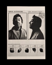 SERGE GAINSBOURG - UNDER ARREST POSTER