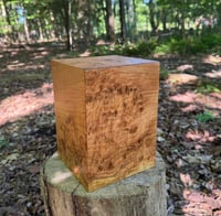 Image 2 of Cherry Burl Wood Cremation Urn - Unique Handcrafted 