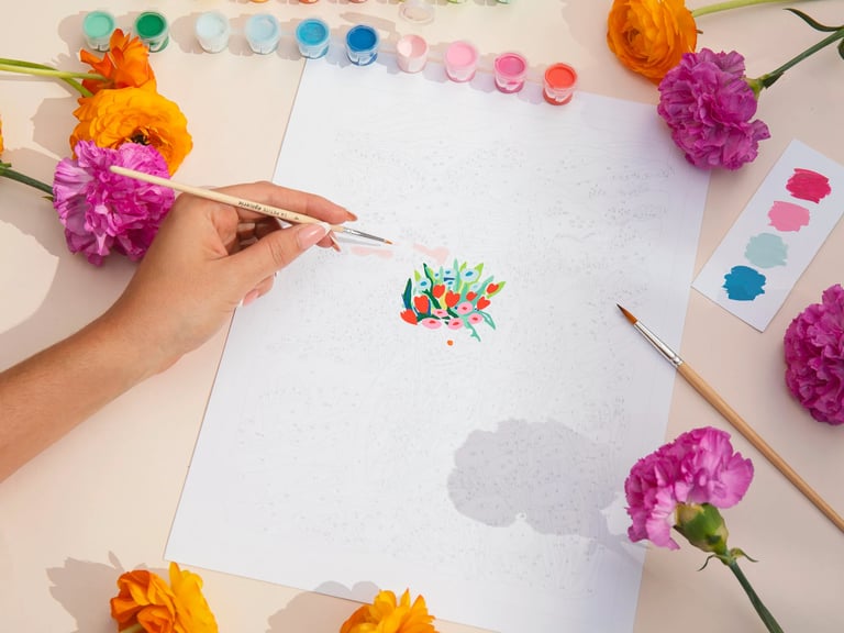 COFFRET PEINTURE AU NUMÉRO PETIT PINCEAU - ÉTÉ (PLUSIEURS MODÈLES) Image 6