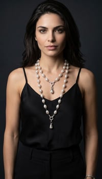 Image 4 of The “RACHEL” Double Strand Pearl Necklaces 
