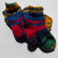 Image 1 of Bright Wool Baby Socks