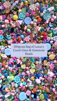 Image 1 of 350grams of Luxury Czech Glass Beads & Gemstones 