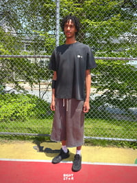 Image 1 of 8 Star Grey Distressed 3/4 Shorts