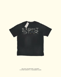 Image 5 of 8 Star Black Sun Fade Tee