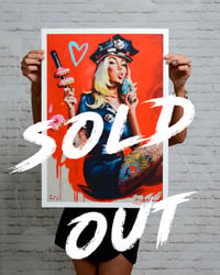 Image 1 of "COP CATHY RIDES AGAIN" Extremely Limited Edition Giclee Print