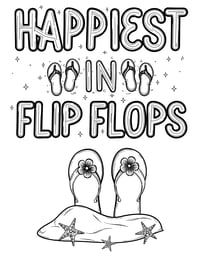 Image 1 of 20 Fun Beach Coloring Pages, Digital Download, Coloring Book, Adult, Instant Download book 2