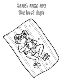 Image 2 of 20 Fun Beach Coloring Pages, Digital Download, Coloring Book, Adult, Instant Download book 2