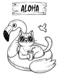Image 3 of 20 Fun Beach Coloring Pages, Digital Download, Coloring Book, Adult, Instant Download book 2