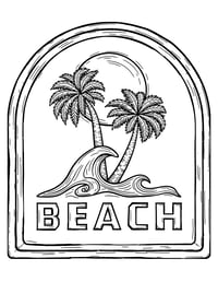 Image 5 of 20 Fun Beach Coloring Pages, Digital Download, Coloring Book, Adult, Instant Download book 2