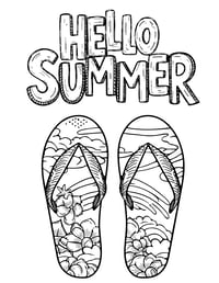 Image 8 of 20 Fun Beach Coloring Pages, Digital Download, Coloring Book, Adult, Instant Download book 2