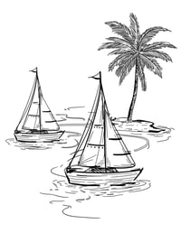 Image 10 of 20 Fun Beach Coloring Pages, Digital Download, Coloring Book, Adult, Instant Download book 2