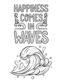 Image 11 of 20 Fun Beach Coloring Pages, Digital Download, Coloring Book, Adult, Instant Download book 2