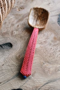 Image 2 of  Hand carved spalted beech cooking and serving spoon