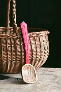 Image 4 of  Hand carved spalted beech cooking and serving spoon