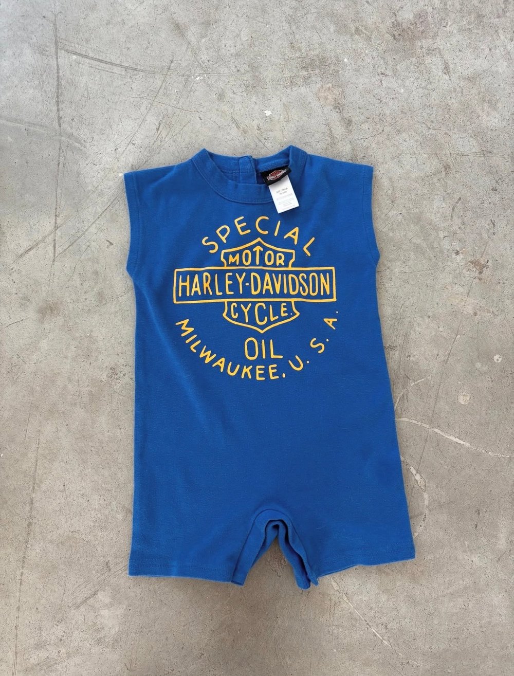 Image of Vinatge Harley Davidson Onesie 18-24 Months