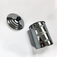 Image 4 of Pot à épices en chrome et bakélite CAFÉ - Années 1930 - Boîte de cuisi...
