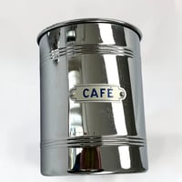 Image 6 of Pot à épices en chrome et bakélite CAFÉ - Années 1930 - Boîte de cuisi...