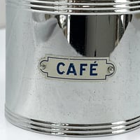 Image 5 of Pot à épices en chrome et bakélite CAFÉ - Années 1930 - Boîte de cuisi...