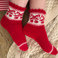 Image 2 of Chaussettes Cherry Bow