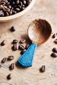 Image 1 of Hand carved spalted beech coffee scoop 