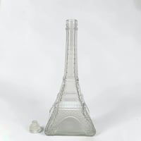 Image 5 of Grande bouteille Tour Eiffel ancienne en verre - carafe à liqueur Tour Eiffel vintage 1950