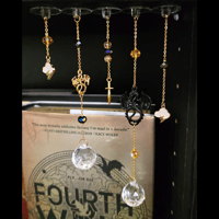 Image 1 of Dragons & Lightning handmade bookshelf charms