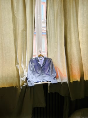 Agnes B. Women’s Zipped Blue Shirt 90's  - Size 38