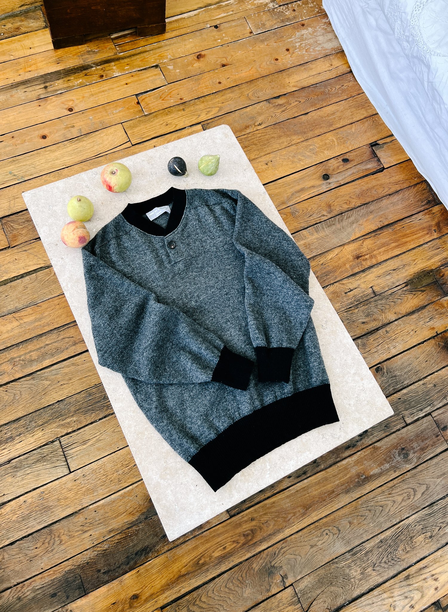 Comme des garçons Henley Knit Sweater - Size M
