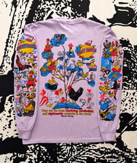 Image 2 of I LOVE CHICKENS (ORCHID LONG SLEEVE)