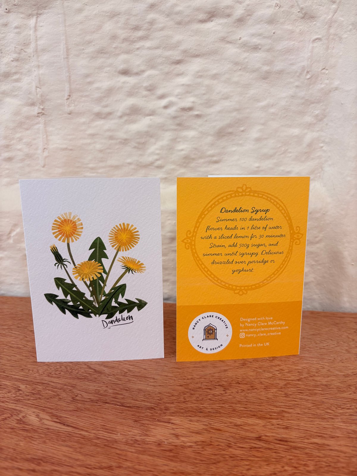 British Foraging Note Card Set - With Recipes