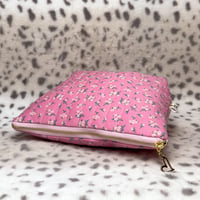Image 2 of Pink Jeans Quilted Zipper Pouch