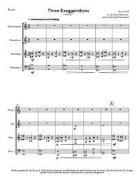 Image 2 of Three Exaggerations — Score and Parts