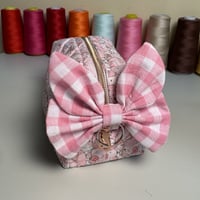 Image 3 of Piggies Quilted Cosmetic Bag, Small Zipper Pouch, Travel Toiletry O...