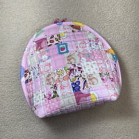 Image 2 of Handmade Pink Patchwork Quilted Bag