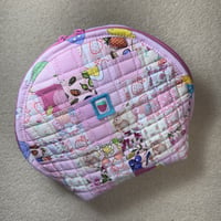 Image 3 of Handmade Pink Patchwork Quilted Bag