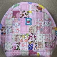 Image 6 of Handmade Pink Patchwork Quilted Bag