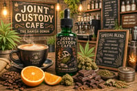Image 1 of Joint Custody Cafe (Cannabis, Sweet Orange, Coffee, Dark Chocolate, Patchouli, Cedarwood & Vetiver)