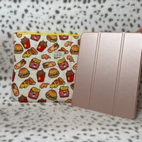 Image 2 of Fast Food Cheat Treat Handmade Padded Zipper Pouch