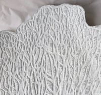 Image 4 of White Coral Paper Mache Plate | OOAK Coastal Sculpture Decor