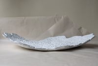 Image 2 of White Coral Paper Mache Plate | OOAK Coastal Sculpture Decor