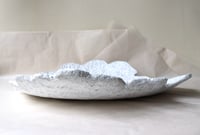 Image 14 of White Coral Paper Mache Plate | OOAK Coastal Sculpture Decor