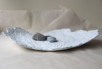 Image 15 of White Coral Paper Mache Plate | OOAK Coastal Sculpture Decor