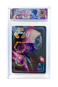 1/3 ULTRA RARE "Low" Chase Holographic Embossed Trading Card Slab