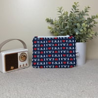 Image 1 of I love USA Quilted Zipper Pouch