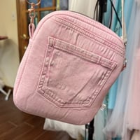 Image 3 of Upcycled Denim Crossbody Bag