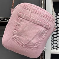 Image 1 of Upcycled Denim Crossbody Bag
