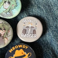 Image 9 of Silly Badger Button Pins