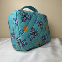 Image 3 of Pineapple Stitch Quilted Makeup Bag