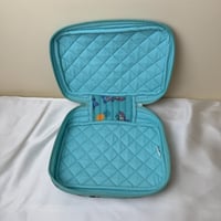 Image 5 of Pineapple Stitch Quilted Makeup Bag