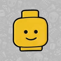 Block Head Enamel Pin